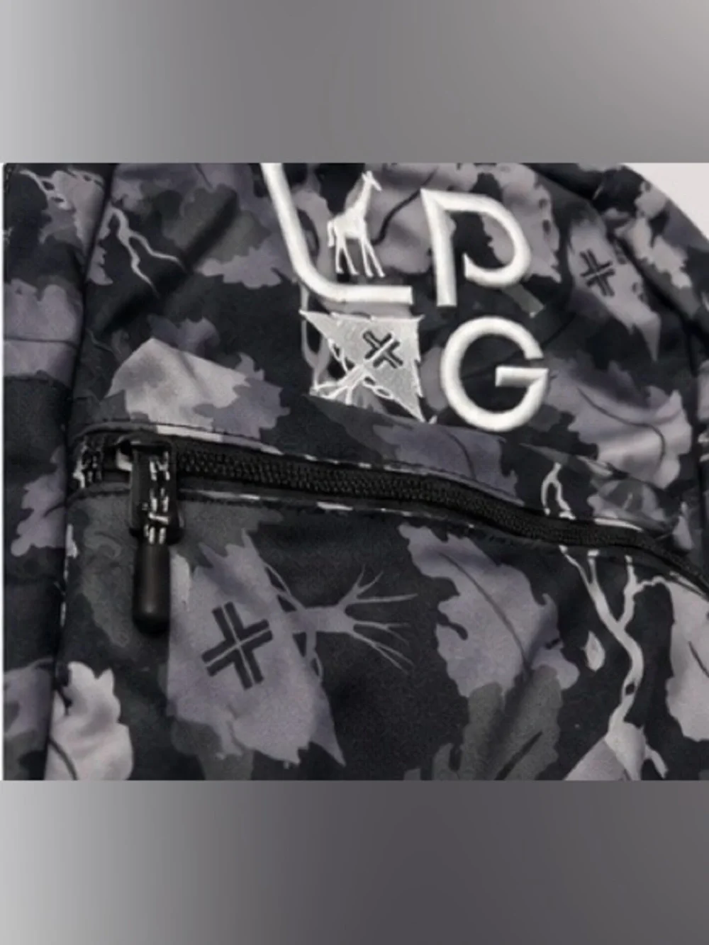 LRG Limited Research Group Sling Bag Gray Camo 12